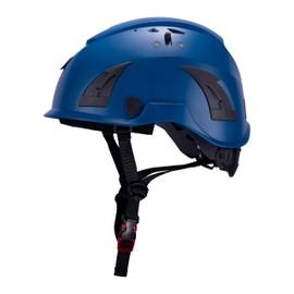 Land Helmets AeroPro Blue Safety Helmet - ANSI/ISEA Z89.1 + EN 12492/EN 397 Type 1 Class C Vented Hard Hat - OSHA Approved - Lightweight Helmets for Arborists, Contractors, and Rescue Teams.