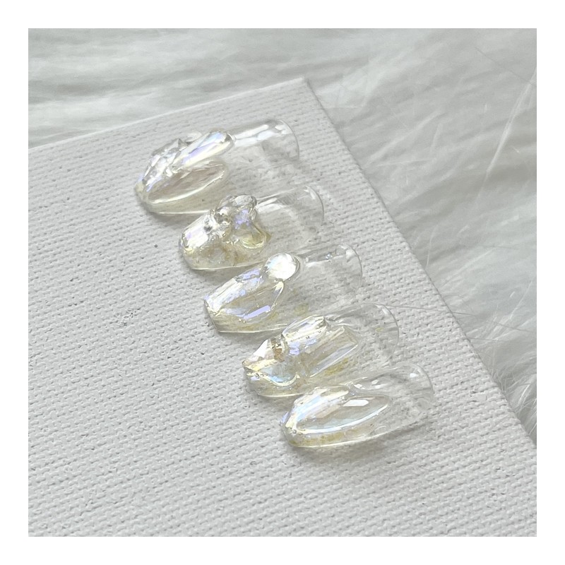 (3+1)Gleri handmade nail tips - midi long oval / (3+1)글레리