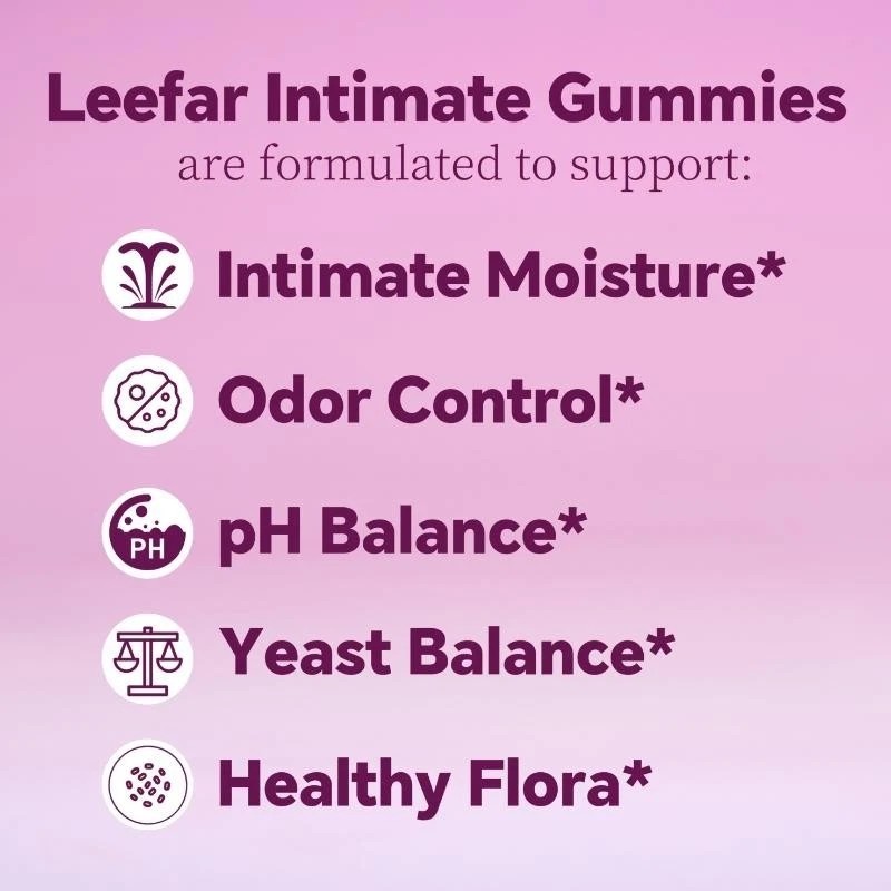LEEFAR Her JuicyFeminine Probiotics Gummies 60 ct probiotics women