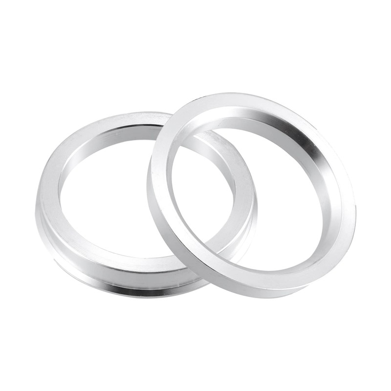 ACROPIX 56.1mm to 64.1mm Universal Car Hub Centric Rings Silver