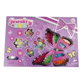Pracht Creatives Hobby 4805-36051 4805-36051-DIY Craft Set with Plastic Beads Mix in Various Designs, with Accessories, Bead Set for Making Jewellery, Multicoloured