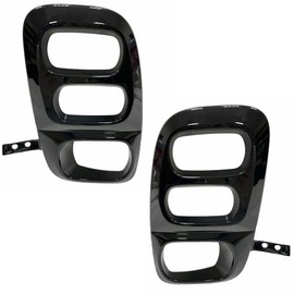 For Honda Odyssey 2021 2022 2023 2024 Fog Light Bezel Driver and Passenger Side | Pair | Front | Gloss Black | Replacement For HO1038162, HO1039162 | 191275796009, 191275796023