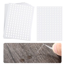 Zonon 1000 Pcs Double Sided Adhesive Dots Clear Glue Point Tape Stickers Balloon Glue Round Mini No Traces Adhesive Sticker Dot Sticker for Classroom Decor Craft DIY Office (0.24 Inch/ 6 mm)