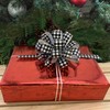 Black & White Buffalo Plaid Pull Bows - 8" Wide,