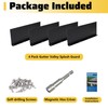Powrocket 4 Pack Aluminum Gutter Valley Splash Guard,Keep Water from