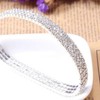 Kucheed Pack of 2 Sparkling Diamond Anklets for Women, Elastic