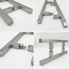 NovaNectar Square Ladder Pull Back-to-Back Handle, 304 Stainless Steel Bathroom