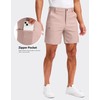 Pudolla Men's Casual Shorts 7/9 Inch Golf Shorts Stretch Dress