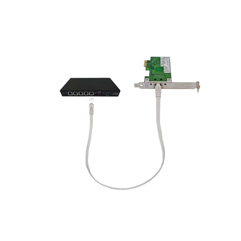 Elfcam® - Network Card 2.5GBase-T PCIe, RTL8125B 2500/1000Mbps PCI Express