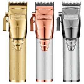 BabylissPRO Babyliss FX+ Adjustable Blade Cordless N1 Motor Clipper with Guides Silver  - Rose Gold  FX870NRG