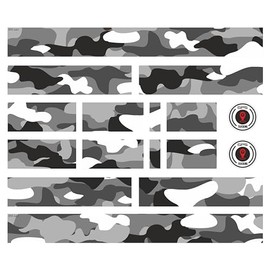 BIKE-label X400128VA Bicycle Frame Sticker Set XL Sticker Set E-Bike Camouflage Decoration