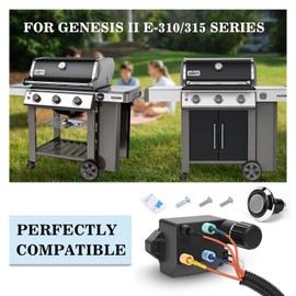 GRISUN 66354 Grill Igniter Kit for Weber Genesis II 310/315 Gas Grills (2017 and Newer) - E310 S310 SE310 E315 S315 CE310, 4-Outlet Electronic Ignition for Weber Genesis Igniter Replacement Parts