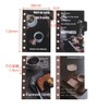 Divider Cards, A7, 4 Stacks, Index Sheet, Coffee Pattern, pp,