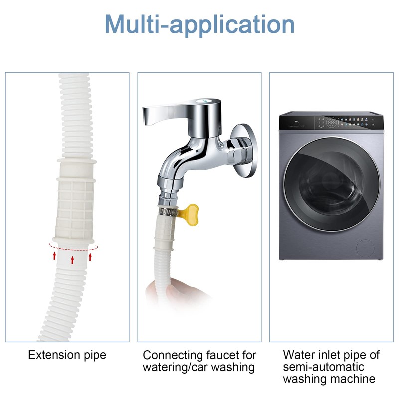 HOXHA 5 Ft Air Conditioner Drain Hose Kit Plastic Tubing
