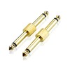 S SIENOC 2pcs 6.35mm 1/4" Guitar Effects Pedal Coupler Plug