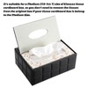 BTSKY PU Leather Household Office Rectangular Tissue Box with Remote
