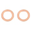X AUTOHAUX 12 mm Banjo Hose Bolt Washer Fitting Metal