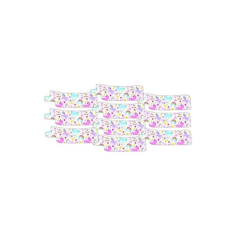 Nasogastric or Oxygen Tube precut Adhesive Tape Rainbow & Unicorns