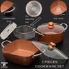 Moss & Stone 7 Pcs Copper Chef Cookware Non Stick