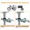 NICEDACK Towing Hitch for Bicycle, Coupling Load Trailer, Galvanised Steel