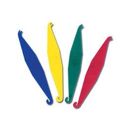 1/4" Inch Orthodontic Elastic Rubber Bands 100 Pack Neon Medium Force 4.5 oz for Bows, Dreadlocks, Dreads, Doll Hair, Braids, Horse Mane Tail, Tooth Gap + Free Elastic Placer for Braces by AdentalZ