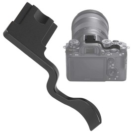 Aluminium Alloy Thumb Grip, Hot Shoe Thumb Grip, Lightweight for Fuji X T10/X T20/X T30/X T1/X T2/X T3 Camera, Black