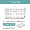 KINKIB Stainless Kitchen Sink Protector - 22" x 16" with