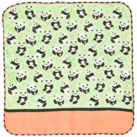“Town Girl Handkerchief” (Machi Musume Handkerchief), Zoo Design, Approximately 9.8 x 9.8 Inches (25 x 25 cm)