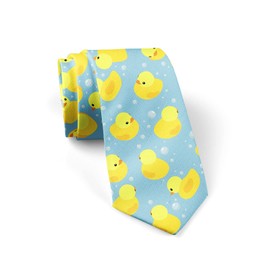 JUDIAN Men's Neckties cute rubber ducks Tie Fashion Tie Print,Novelty Neck Ties for Every Outfit