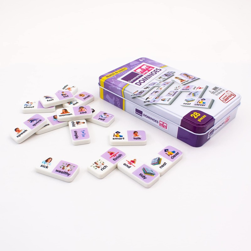 Junior Learning Synonyms Match & Learn Dominoes, Multicolor