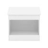 Furinno Peli Top Opening Litter Box Enclosure in Solid White