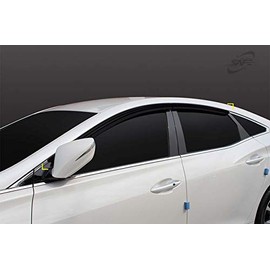 Kyoungdong Smoked Black Side Window Wind Deflectors Visor Rain Wind Guards 4p for 2012~2017 Hyundai Azera