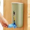 Plastic Bag Holder and Dispenser, Visible Bottom Opening, Stainless Steel,