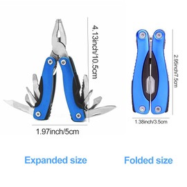 Multifunctional Pliers, Multitool Pliers, Multitool Tool Pliers, Foldable Multifunctional Pliers, Foldable Pliers, 11-in-1 Multitool Tool, with Can Opener, Screwdriver, for Outdoor, Camping