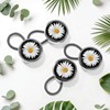 White Daisy Flower Button Extenders for Jeans Pack of 4