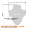 unleazhed Screw-On Mudguard, M01 Bolt On Mudguard, Made in Germany,