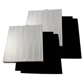 HQRP AP-1512HH Replacement Filter Compatible with Coway Airmega AP1512HH Mighty, AP-1518R Airmega 200M Air Purifier, Part 3304899, 2 True HEPA Filter + 4 Activated Carbon Pre-Filters