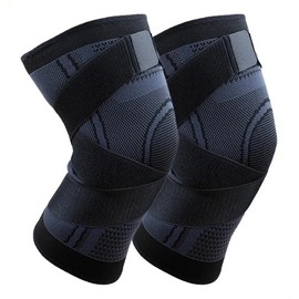 1 Par Rodilleras Elásticas Deportivas Compresion Para Gym