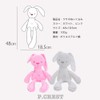 P.CREST Plush Rabbit Soft Cute Gift Gift Touch Rabbit (Pink)