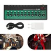 10 Channel Mini Audio Mixer, Ultra Compact Audio Mixer, Independent