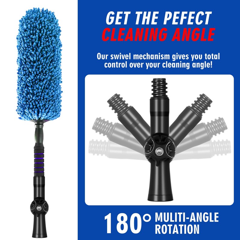 Saillong 2 Pcs Rotatable Angle Adaptor Extension Pole Attachments for