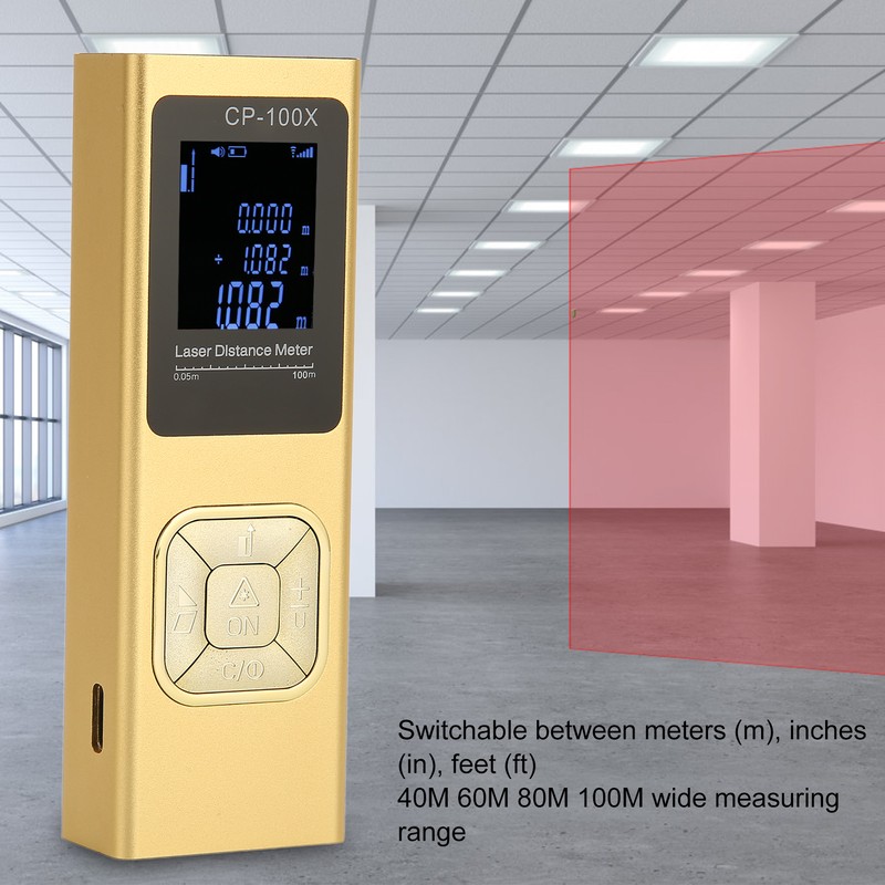 Laser Distance Meter Mini Portable Handheld Waterproof Dustproof Dropproof Digital