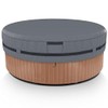 AKEfit Round Hot Tub Cover, 600D Polyester Waterproof for Hot