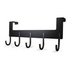Oypla Heavy Duty Aluminium 5 Hook Over Door Organiser Rack