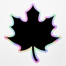 Holographic Decal Stickers Of Leaf Canada Maple 1 Premium Waterproof Vinyl Decal Stickers For Laptop Phone Accessory Helmet Car Window Mug Tuber Cup Door Wall Decoration ANDVER3792311HO110422