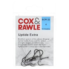 Cox & Rawle Uptide Extra Sea Fishing Hooks - Black Size 4