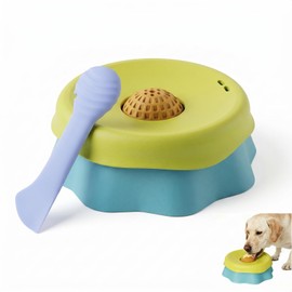 ABOAT Dog Lick Bowl Slow Feeder Rolling Ball Calming Liquid Treat Toy