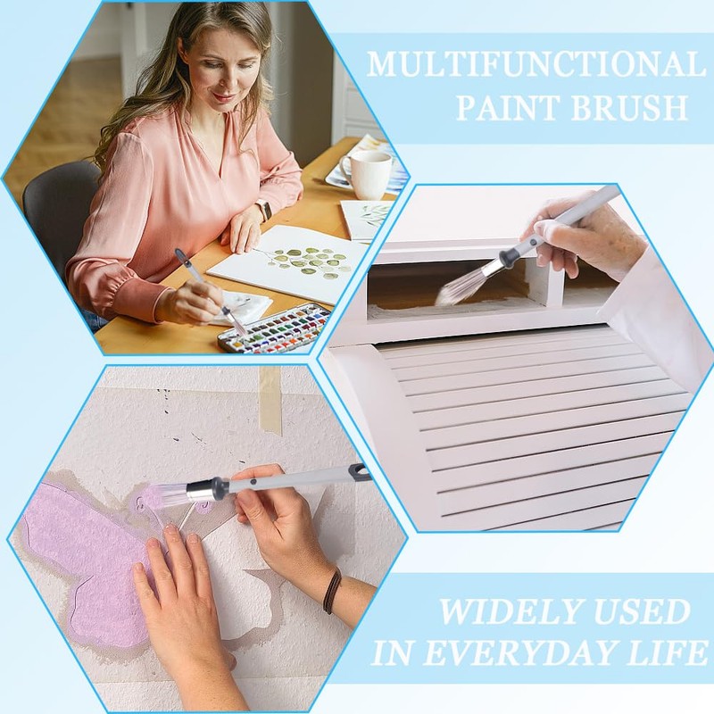 TRKETK 4 Pcs Paint Brushes for Walls Set Small Paint