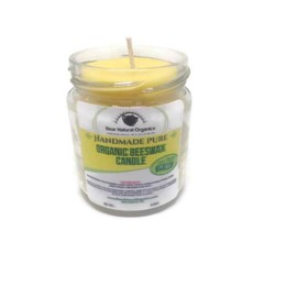 Bear Natural Organics 6" Golden Yellow Lemongrass Scented Aromatherapy Container Candle