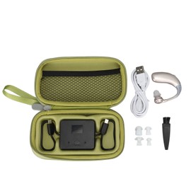 Sound Aid Rechargeable Hearing Device Voice Amplifier Headphone for Movie Class Meeting Silver